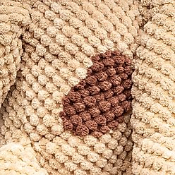 fabdog Floppy Squeaky Plush Dog Toy, Beige Large slide 2 of 3