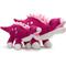 Show in main carousel: fabdog Floppy Stegosaurus Dinosaur Squeaky Plush Dog Toy, Red, Large slide 2 of 4