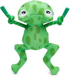 fabdog Frog Floatie Water Outdoor Plush Dog Toy