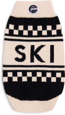 Show full view: fabdog Graphic Mini Check Dog Sweater, Black, 10-in slide 2 of 4