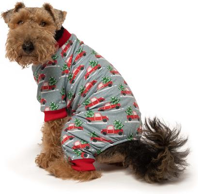 Show full view: fabdog Graphic X-MAS Truck Dog Pajamas, Multi-color, 20-in slide 3 of 6