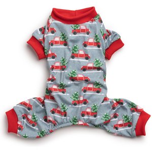FABDOG Graphic X-MAS Truck Dog Pajamas, Multi-color, 24-in