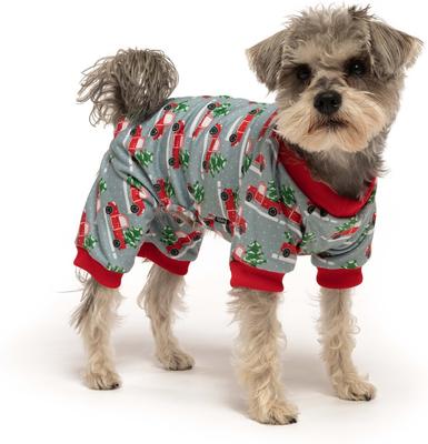 Show full view: fabdog Graphic X-MAS Truck Dog Pajamas, Multi-color, 8-in slide 5 of 6