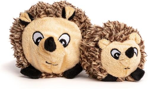 Show full view: fabdog Hedgehog Faball Squeaky Stuffing-Free Dog Toy, Brown, Small slide 2 of 5