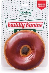 fabdog Kuddly Kanine Donut Squeaky Stuffing-Free Plush Dog Toy