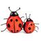 Show in main carousel: fabdog Lady Bug Faball Squeaky Stuffing-Free Dog Toy, Red, Small slide 3 of 6