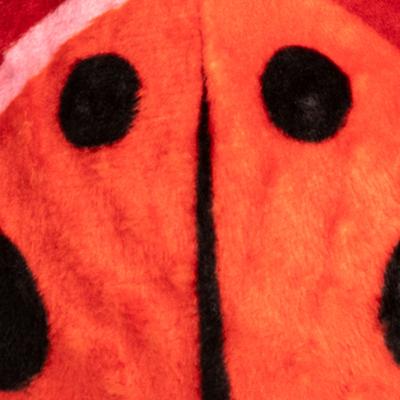 Show full view: fabdog Lady Bug Faball Squeaky Stuffing-Free Dog Toy, Red, Small slide 4 of 6