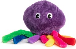fabdog Octopus Faball Squeaky Stuffing-Free Dog Toy, Purple, Large