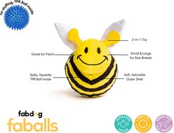 fabdog Pig Faball Squeaky Stuffing-Free Dog Toy, Pink, Small slide 2 of 4