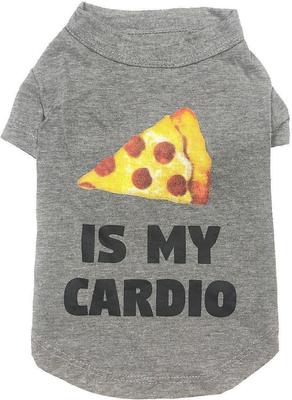 Show full view: fabdog "Pizza Is My Cardio" Dog & Cat T-Shirt, 20-in slide 3 of 8