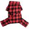 Show in main carousel: fabdog Christmas Plaid Flannel Dog Pajamas, Buffalo Check, 36-in slide 1 of 2