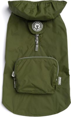 FABDOG Snap N' Go Dog Raincoat, Olive, XX-Large - Chewy.com