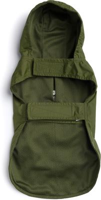 Show full view: fabdog Snap N' Go Dog Raincoat, Olive, XX-Large slide 3 of 8