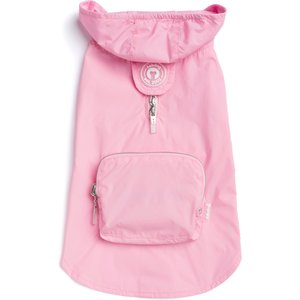 fabdog Snap N' Go Dog Raincoat, Pink, Small