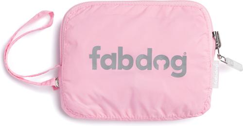 Show full view: fabdog Snap N' Go Dog Raincoat, Pink, Small slide 2 of 4
