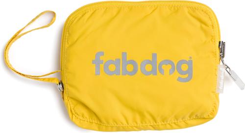 Show full view: fabdog Snap N' Go Dog Raincoat, Yellow, Small slide 3 of 5