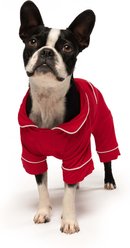 fabdog Solid Super Soft Modal Dog Pajamas, Red, 10-in