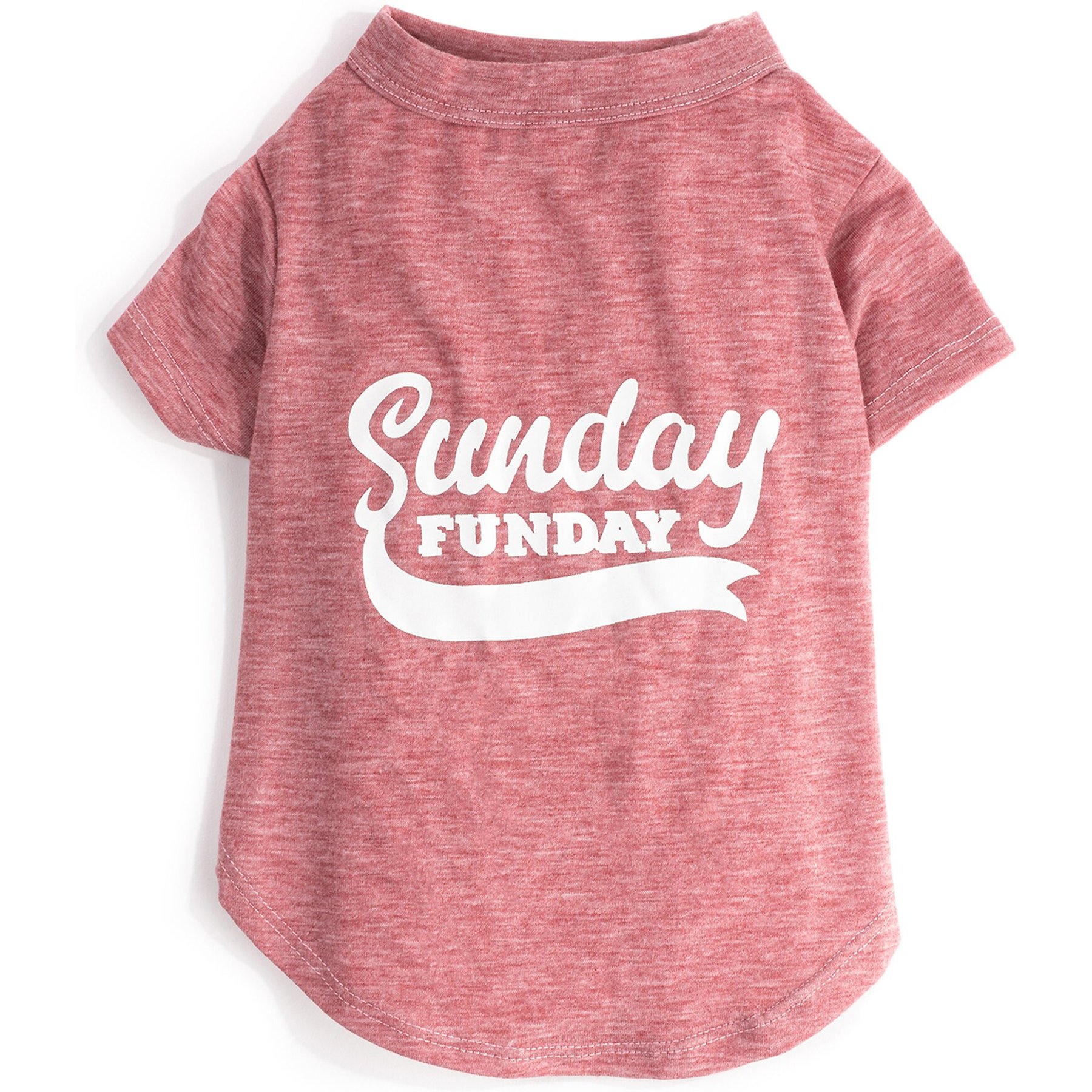 fabdog Sunday Funday Dog T-Shirt, Red, X-Small