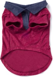 fabdog Terry Cloth Cabana Dog Shirt, Nantucket Red, 12-in