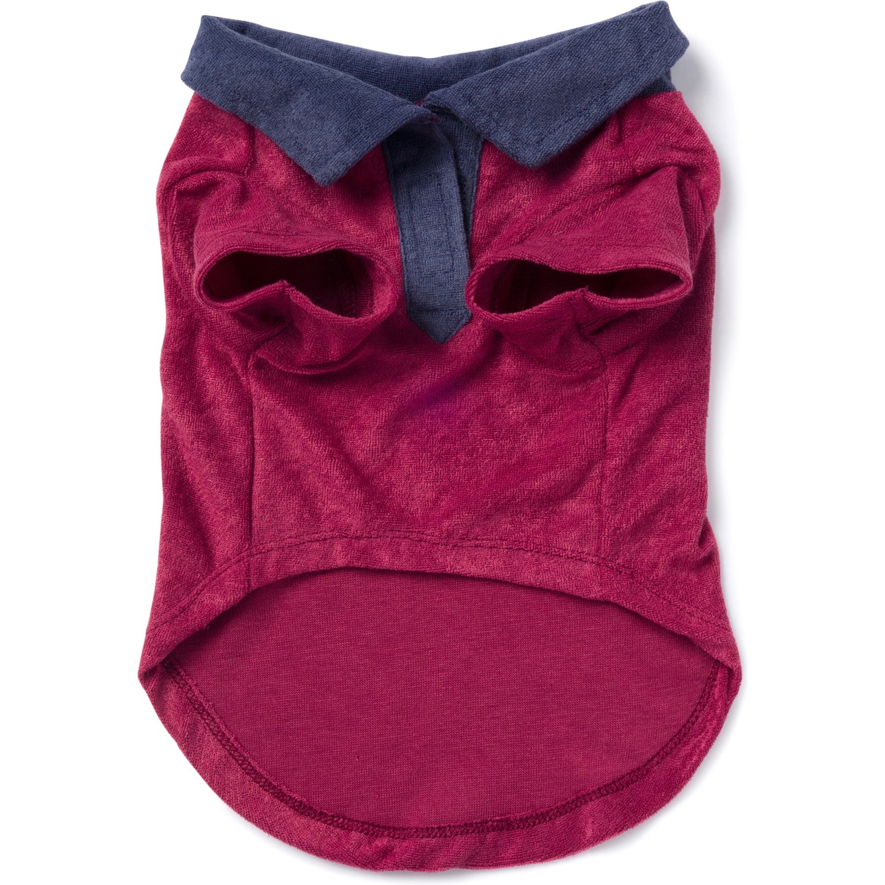 fabdog Terry Cloth Cabana Dog Shirt, Nantucket Red, 24-in