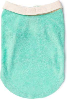 Show full view: fabdog Terry Cloth Cabana Dog Shirt, Seafoam, 22-in slide 2 of 2
