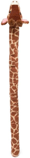 fabdog Twisty Elephant Squeaky Plush Dog Toy, Gray, 5-ft