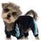 Show in main carousel: fabdog Velour Jogger Stripes Dog Sweater, Navy, 16-in slide 3 of 5