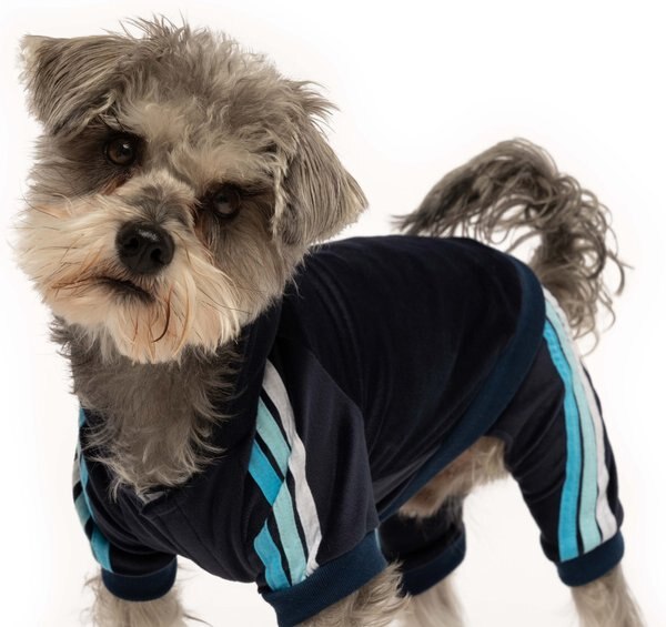 fabdog Velour Jogger Stripes Dog Sweater