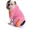 Show in main carousel: fabdog Velour Jogger Stripes Dog Sweater, Pink, 20-in slide 3 of 4