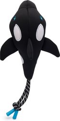 fabdog Whale Floatie Water Outdoor Plush Dog Toy