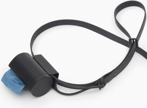 Show full view: Fable Pets Leash Attachment Poop Bag Dispenser with Bags, 45 count, Black slide 4 of 4