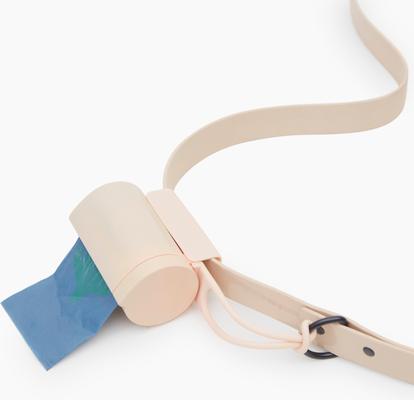 Show full view: Fable Pets Leash Attachment Poop Bag Dispenser with Bags, 45 count, Blush slide 5 of 5