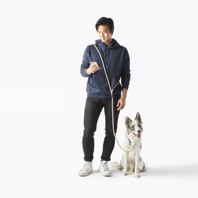 Show full view: Fable Pets Magic Link Hands-Free Dog Leash, Blush, Small/Medium slide 4 of 4