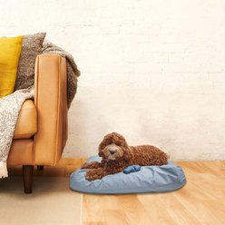 Fable Pets Memory Foam Cat & Dog Bed, Silver Blue, Large/X-Large