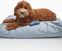 Fable Pets Memory Foam Cat & Dog Bed, Silver Blue, Medium slide 2 of 4