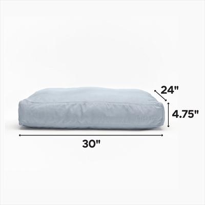 Show full view: Fable Pets Memory Foam Cat & Dog Bed, Silver Blue, Medium slide 4 of 4