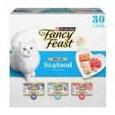 Fancy Feast Adult Grilled Seafood Feast Variety Pack in Gravy Wet Cat Food, 3-oz can, case of 30