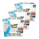 Fancy Feast Adult Grilled Seafood Feast Variety Pack in Gravy Wet Cat Food, 3-oz can, bundle of 90 