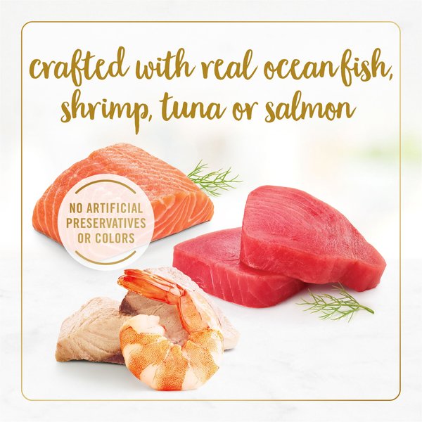 Show full view: Fancy Feast Adult Grilled Seafood Feast Variety Pack in Gravy Wet Cat Food, 3-oz, case of 24 slide 4 of 12