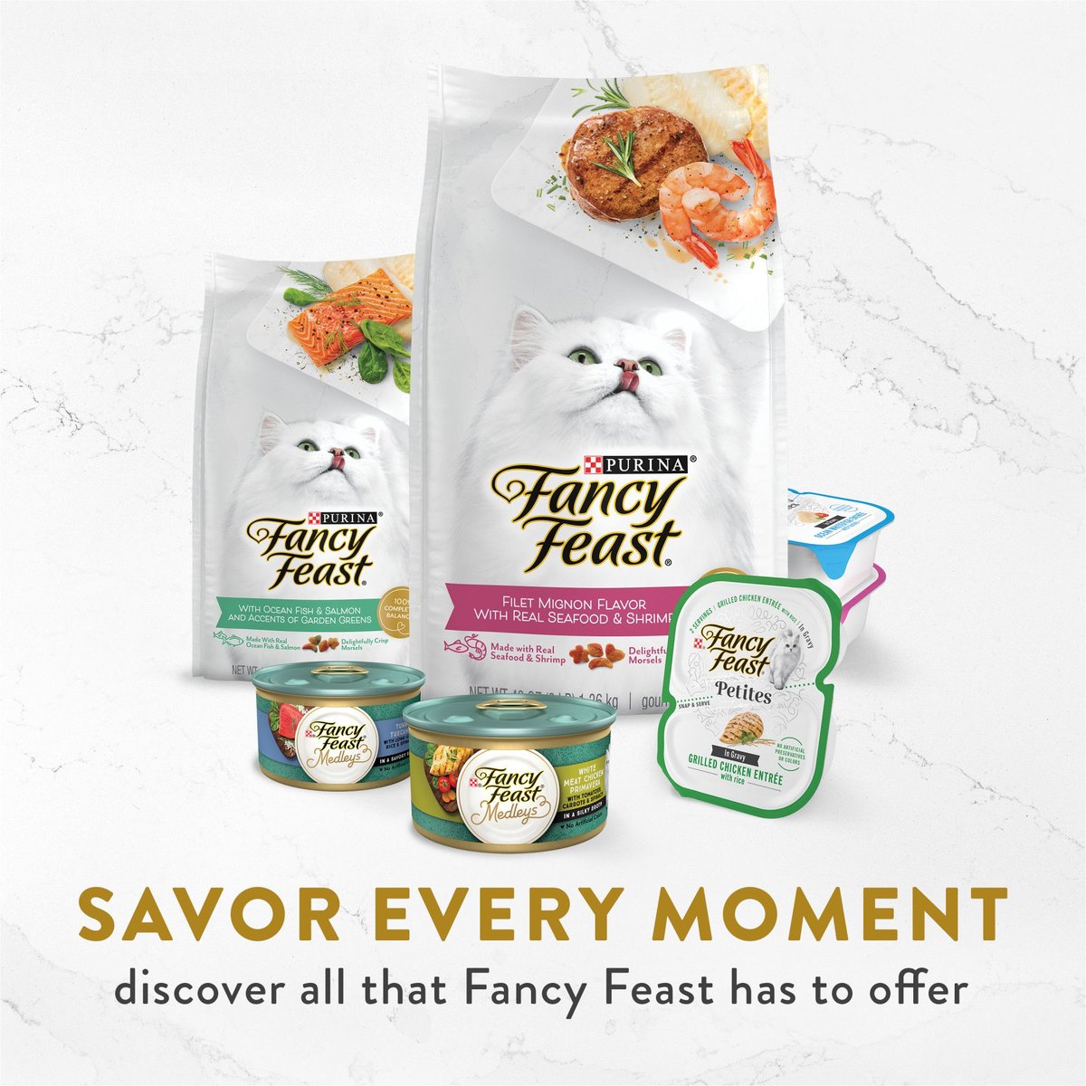 Fancy Feast Appetizers Grain-Free Variety Pack Wet Cat Food, 1.1-oz tray, case of 12