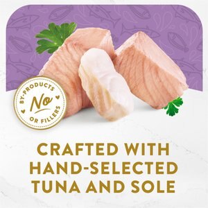 Fancy Feast Appetizers Skipjack Tuna with a Sole Topper Lickable Cat Treats, 1.1-oz tray, case of 10