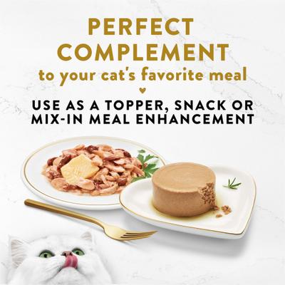 Show full view: Fancy Feast Appetizers Skipjack Tuna with a Sole Topper Lickable Cat Treats, 1.1-oz tray, case of 10 slide 4 of 10