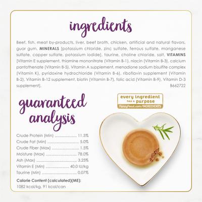 Show full view: Fancy Feast Beef Feast Classic Pate Senior 7+ Canned Cat Food, 3-oz can, case of 24 slide 7 of 11