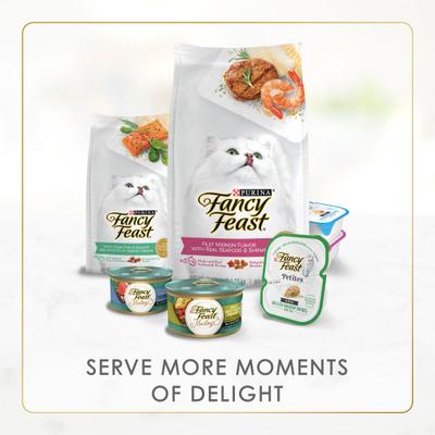 Show full view: Fancy Feast Chicken Feast Pate Senior 7+ Canned Cat Food, 3-oz can, case of 24 slide 8 of 11