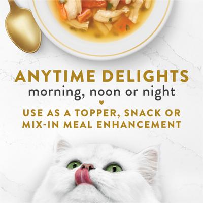 Show full view: Fancy Feast Classic Broths with Chicken, Vegetables & Whitefish Supplemental Wet Cat Food Pouches, 1.4-oz, case of 16 slide 4 of 11