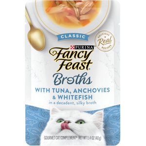Purina Fancy Feast Broths Classic Chicken, Vegetables & Whitefish Supplemental Fancy Feast Chunky Chicken Canned Cat Food Purina Fancy Feast Broths Classic Chicken, Vegetables & Whitefish Supplemental Fancy Feast Chunky Chicken Canned Cat Food