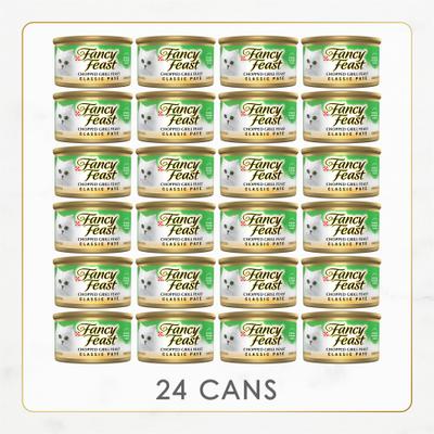 Show full view: Fancy Feast Classic Chopped Grill Feast Canned Cat Food, 3-oz, case of 24 slide 3 of 12