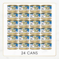 Fancy Feast Classic Ocean Whitefish & Tuna Feast Wet Cat Food, 3-oz can, case of 24 slide 2 of 6