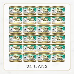 Fancy Feast Classic Pate Cod, Sole & Shrimp Feast Canned Cat Food, 3-oz, case of 24 slide 2 of 8