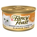 Fancy Feast Classic Pate Tender Chicken & Liver Feast Wet Cat Food, 3-oz, case of 24